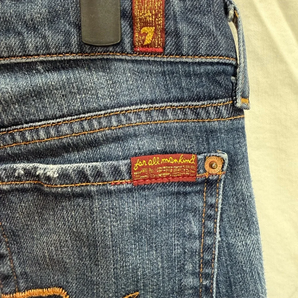 7 For All Mankind Bootcut Jeans 28x27 Medium‎ Wash USA